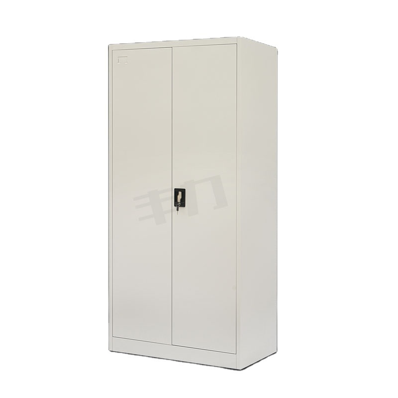 Wooden Color Design Steel Wardrobe Clothes Cabinet for Bedroom swing 2 door metal cabinet locker