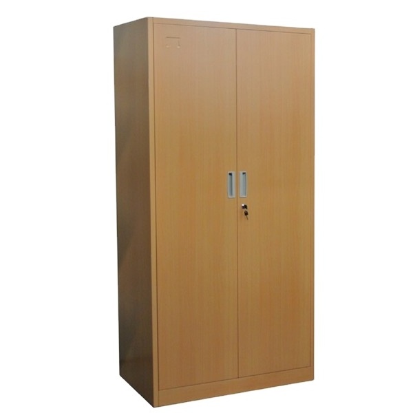 2 Door Cheap Steel Almirah Wardrobe swing double doors metal Storage Cupboard locker