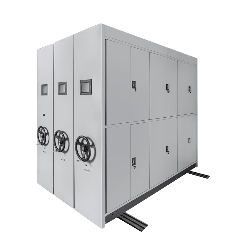 Steel Shelving Systems 5 layers Locking Mobile compactor Storage Filing Cabinet