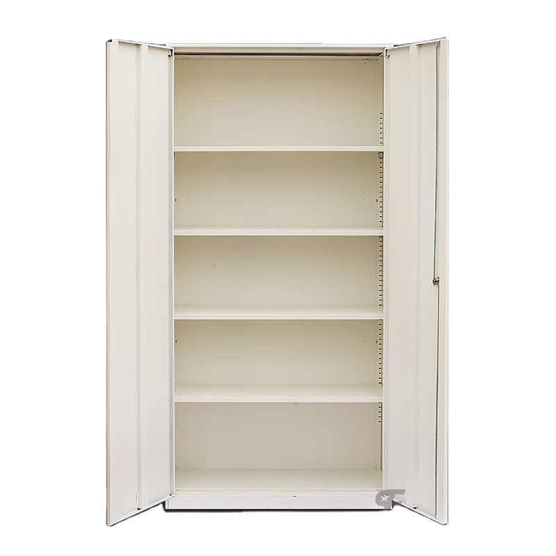 Swing 2 door Steel Cupboard Lockers double doors metal File Cabinet 4  Filing shelf