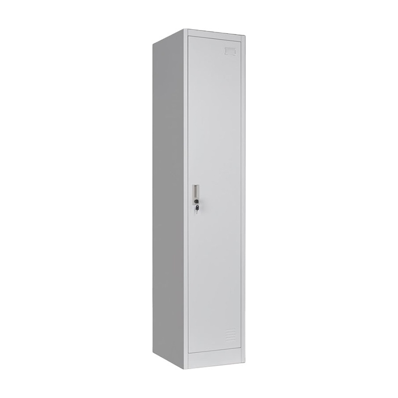 Single Door Steel Wardrobe Cabinet  stainless steel Clothes storage Locker one 1 door  Metal Wardrobe Closet