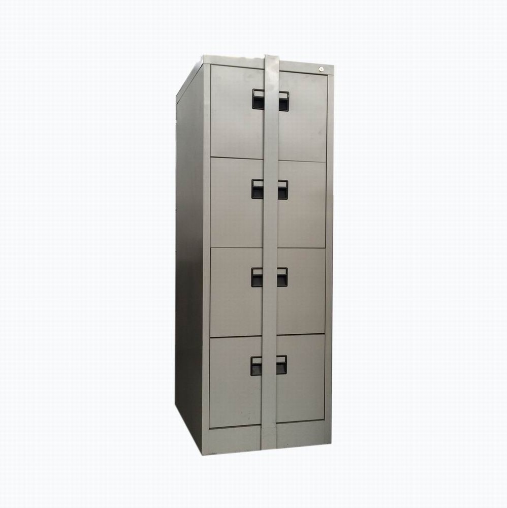 steel storage locker Metal Safe 4 Drawers Filing Cabinet with Lock Bar