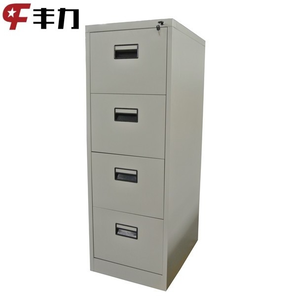 steel storage locker Metal Safe 4 Drawers Filing Cabinet with Lock Bar