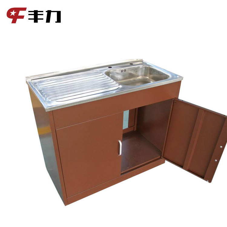 Stainless steel sink cabinet outdoor aluminium kitchen cabinets design water cabinets