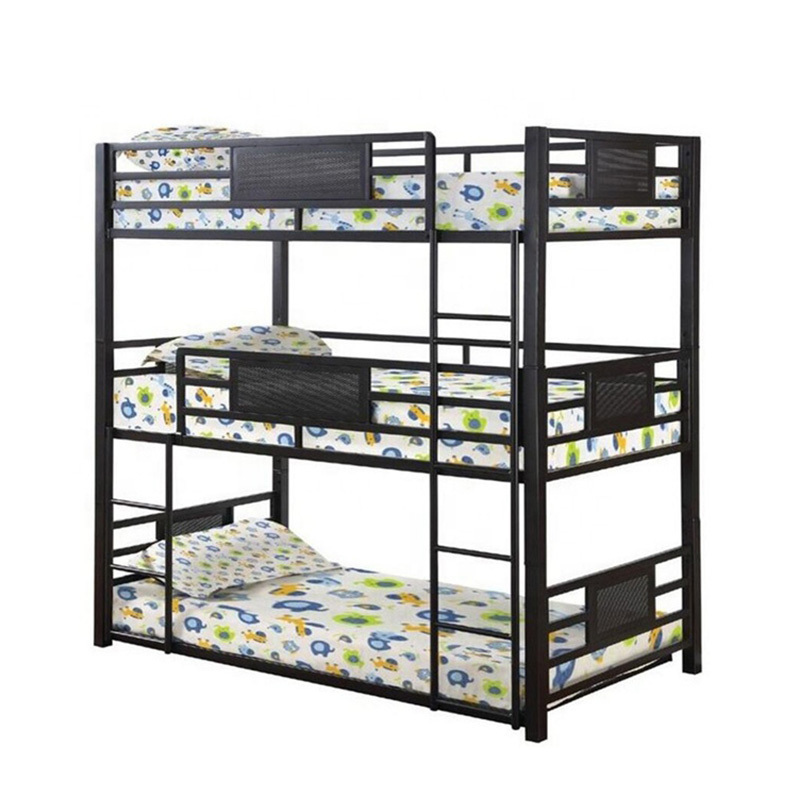 China Manufacturer Dormitory Adult or Children Loft Bed Metal Triple Bunk Beds for sale