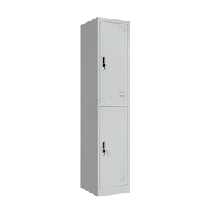 Cheap stadium 2 tier lockers stainless hanging rod steel almirah locker cabinet