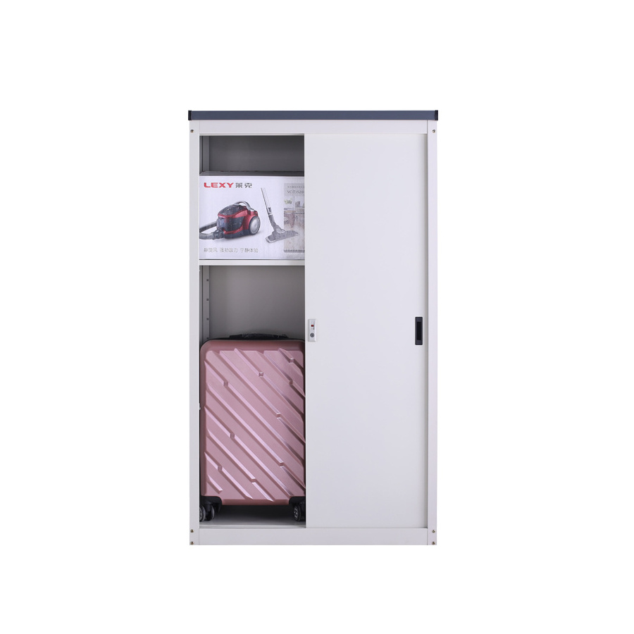 Waterproof outdoor Balcony wardrobe locker Sliding Door Metal Balcony Storage Cabinet  Closet