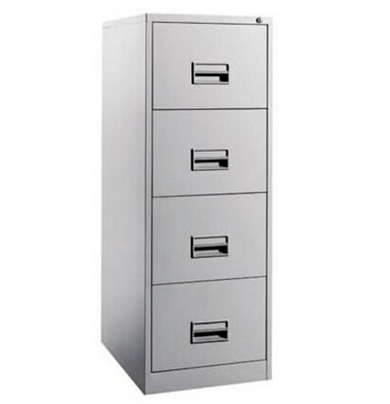 Metal Index Card 4 Drawers Filing Cabinet Steel file hanging cabinet