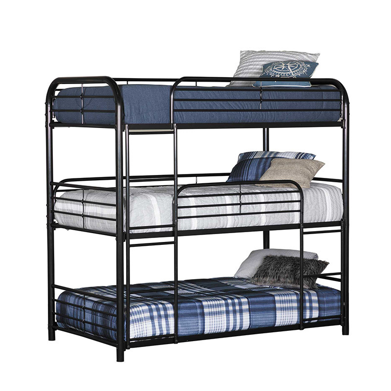 China Manufacturer Dormitory Adult or Children Loft Bed Metal Triple Bunk Beds for sale