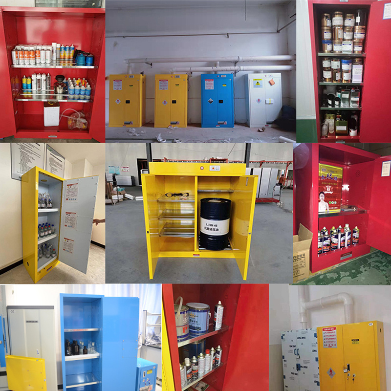 Industrial Biological Laboratory Equipment Fire Proof Flammable Acid Safety Toxic Chemical Storage Cabinet