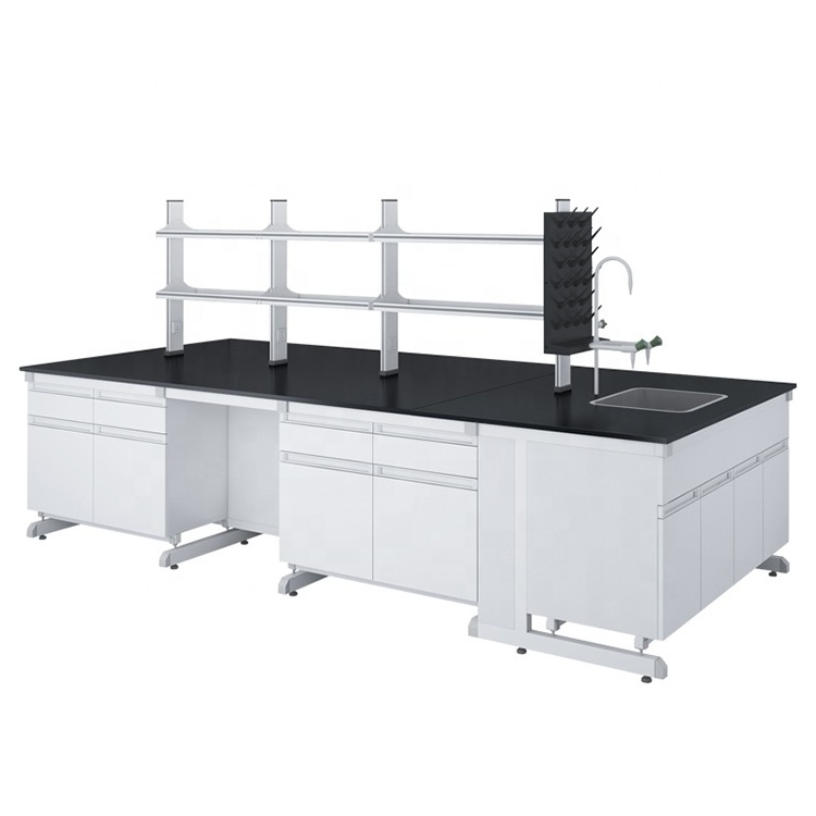 High Quality Steel Wood Laboratory casework Chemistry Steel Wood Structure Laboratory Table Furniture