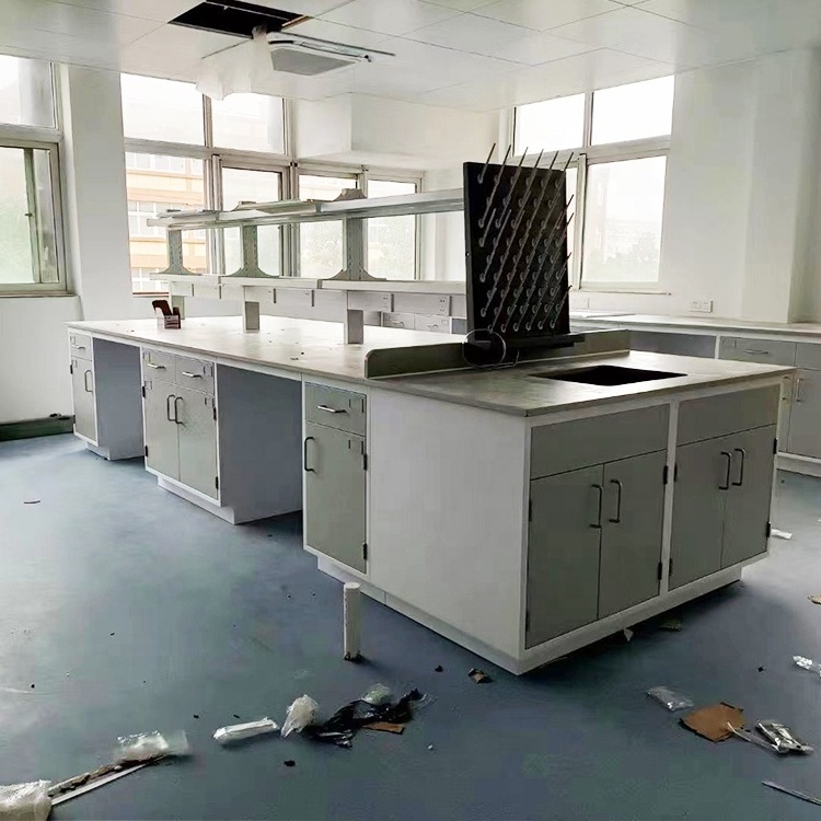 Factory Price School Lab Furniture Metal Workbench Biology Laboratory Casework Equipment Table