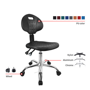 Adjustable Anti Static Lab Chair With Back School ESD Stool Chair Cleanroom Chair