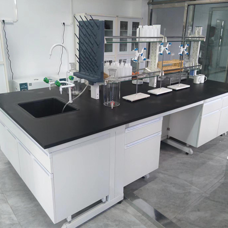 High Quality Steel Wood Laboratory casework Chemistry Steel Wood Structure Laboratory Table Furniture