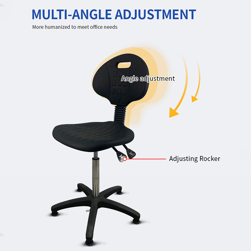 Adjustable Anti Static Lab Chair With Back School ESD Stool Chair Cleanroom Chair