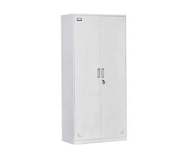 KD office steel furniture two door steel furniture clothes cabinet wardrobe