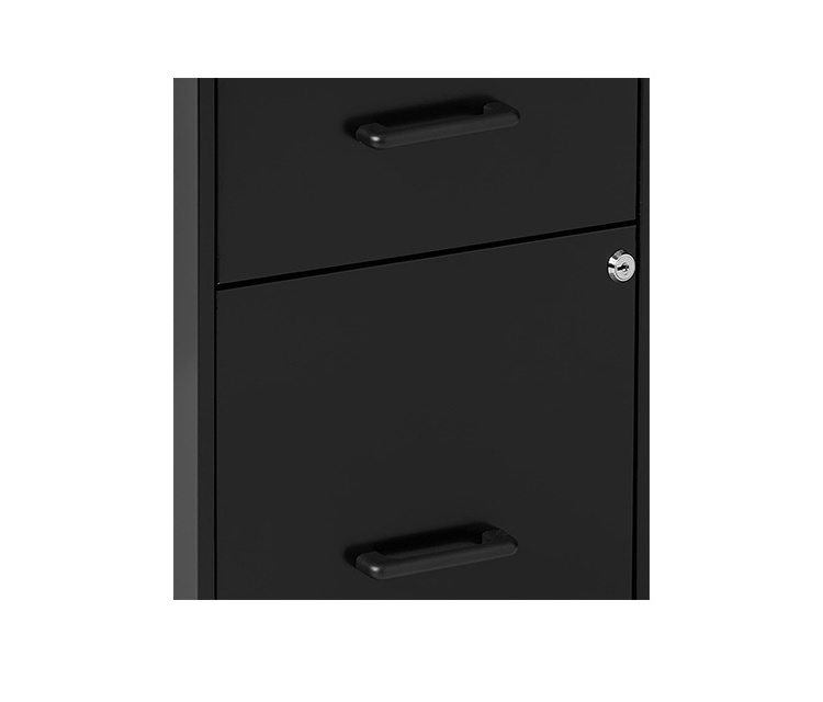 Factory cheap price steel black Lorell 18 Deep 2-Drawer File Cabinet