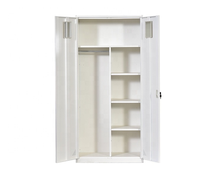 Two door closet metal wardrobe Godrej Almirah Designs good price wardrobe