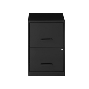 Factory cheap price steel black Lorell 18 Deep 2-Drawer File Cabinet