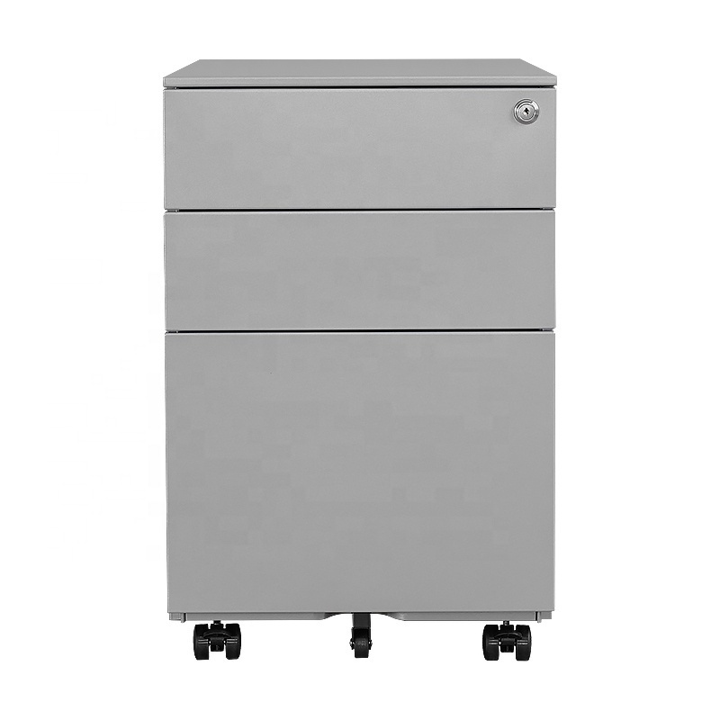 Wholesale Office Under Desk Lockable Movable Cabinet 2 3 Drawers Steel Metal Mobile Pedestal File Mobile Cabinet for Storage