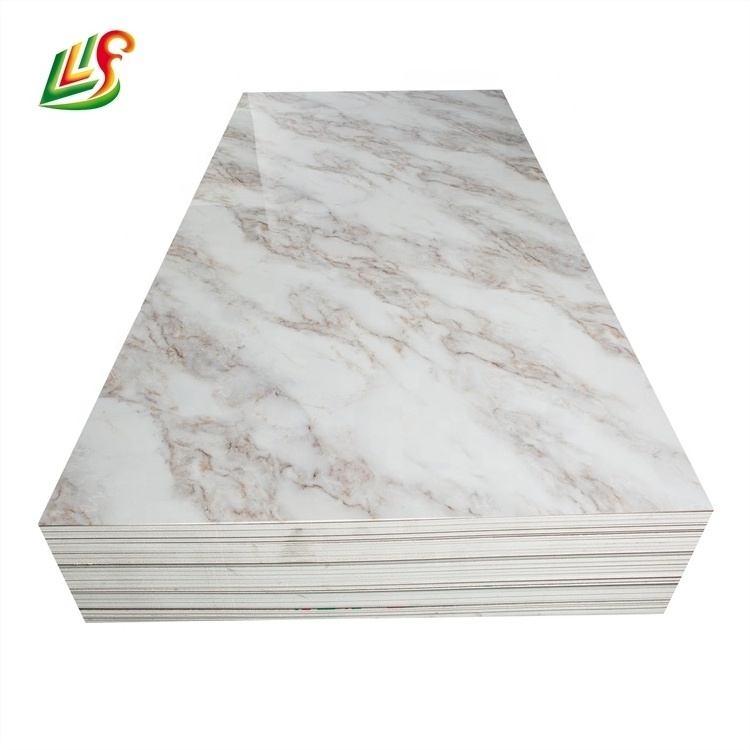 china  factory  price  imitation pvc plaque de marbre  pvc imitation marble for indoor decoration