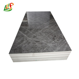 Waterproof UV board PVC sheet in marble colors for interior walls and ceilings decoration