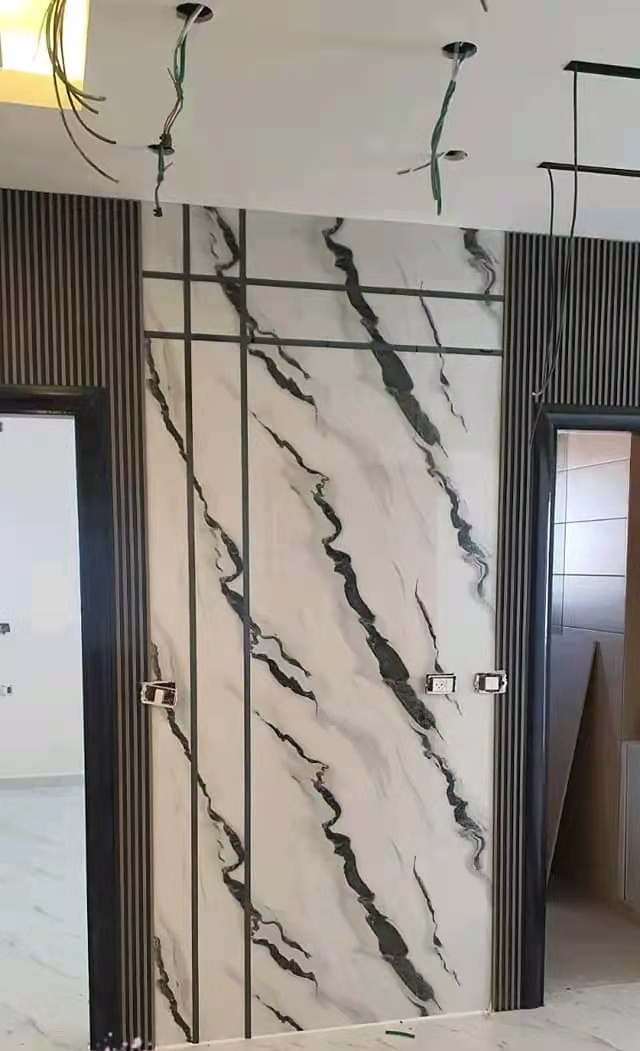 1220*2800mmm 3d marble sheet uv pvc foam marble sheet wall panel