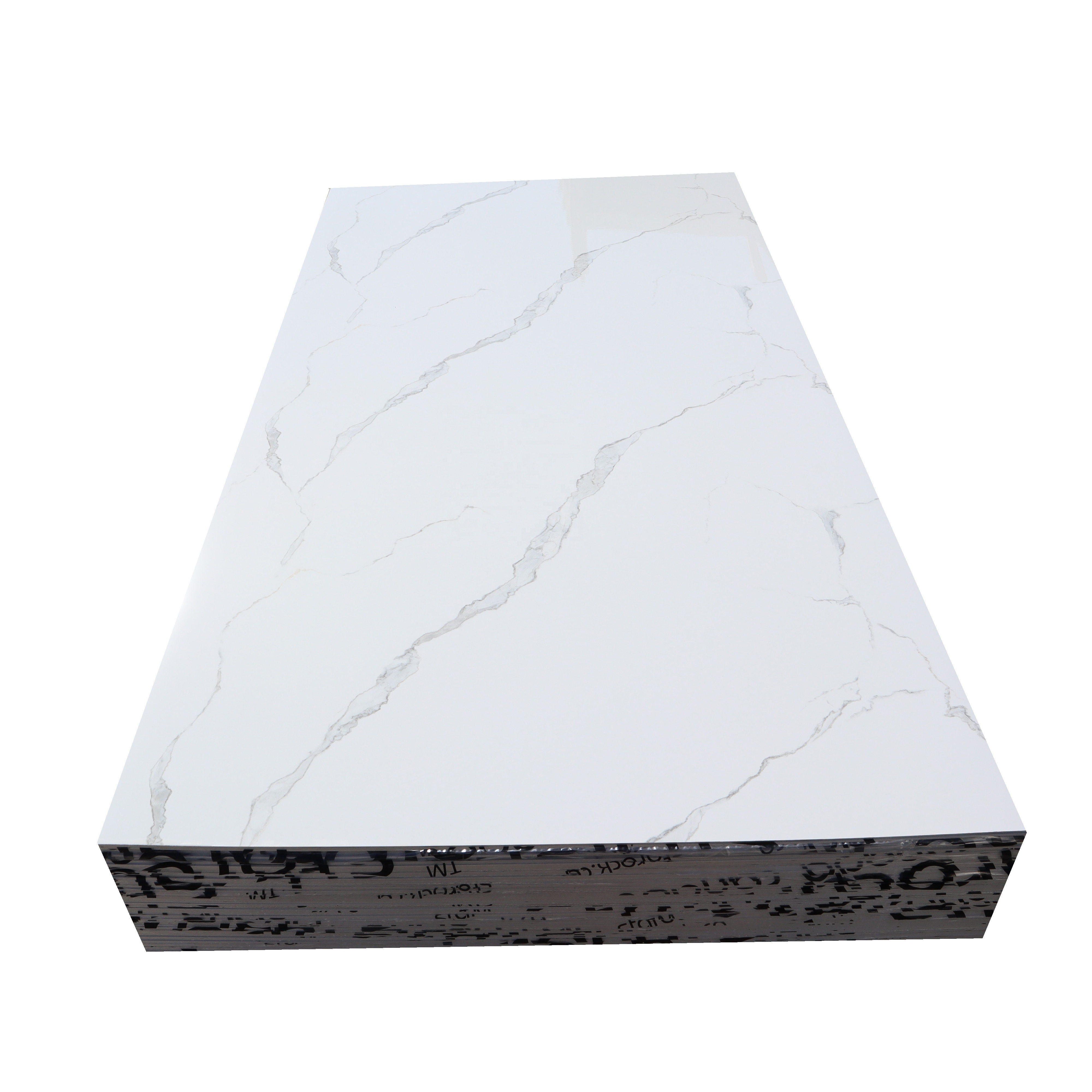 Marble design UV coating PVC marble wall panels for indoor decoration for sale