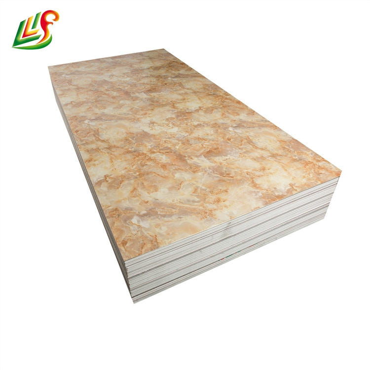 onyx marble and wooden veneer finish PVC wall panels tiles for pasting on walls, ceilings & furniture.