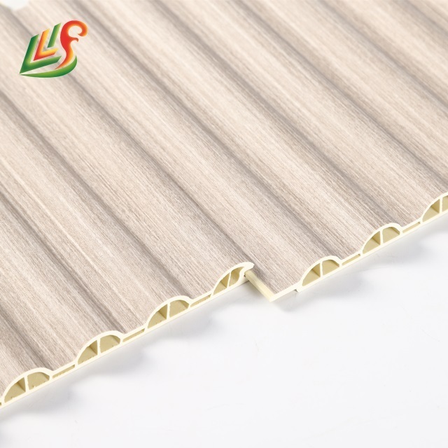 wpc wood Interior decoration fluted great wall panel waterproof wall board for bathroom