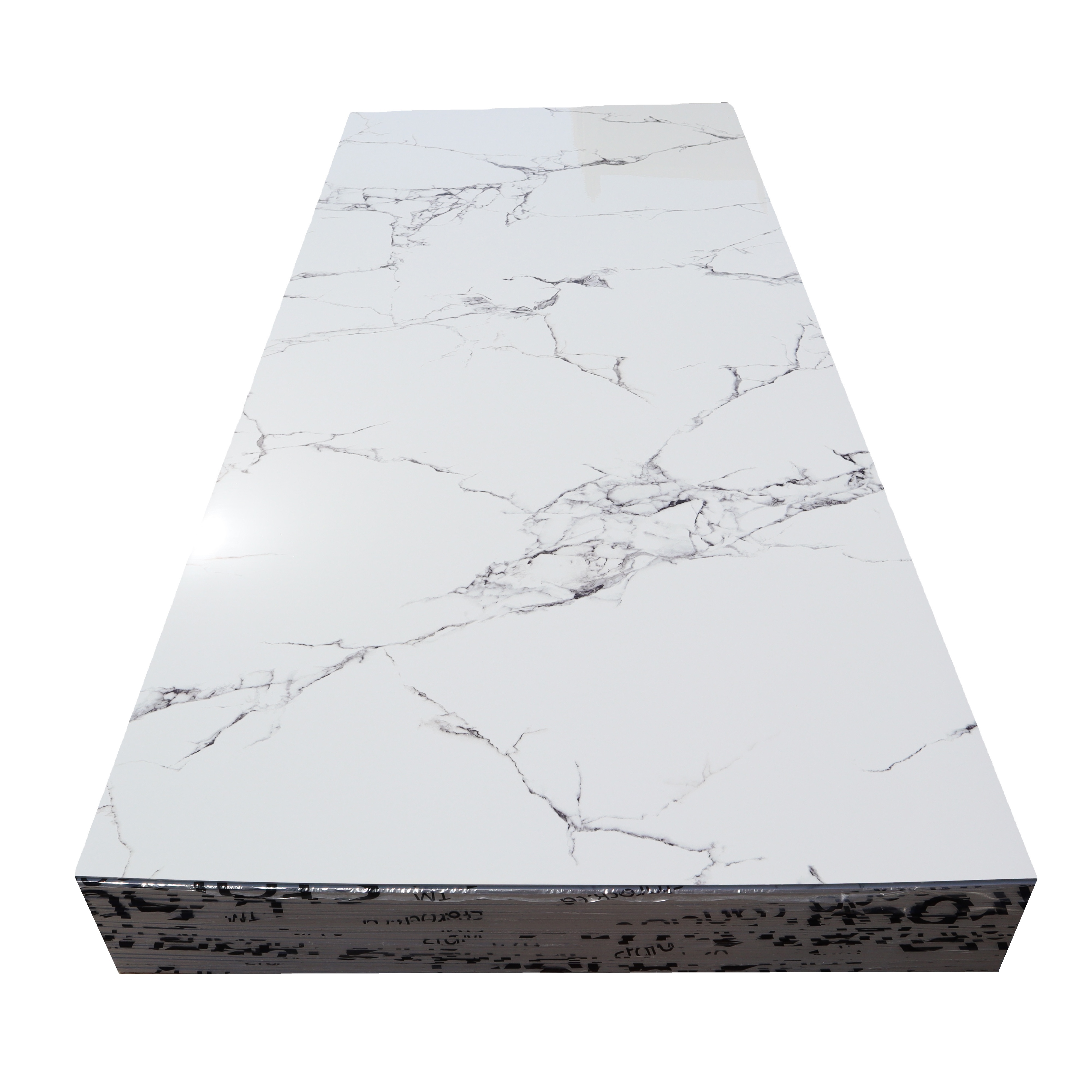 Marble design UV coating PVC marble wall panels for indoor decoration for sale