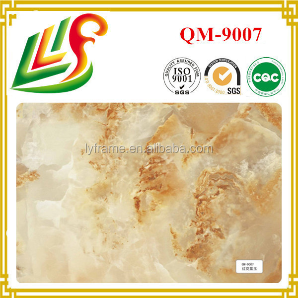 High glossy pvc laminate sheet for interior decoration pvc ceiling marble pvc and spc wall panel