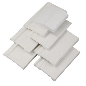 Manufactured water proof white PS Skirting baseboard plastic skirting