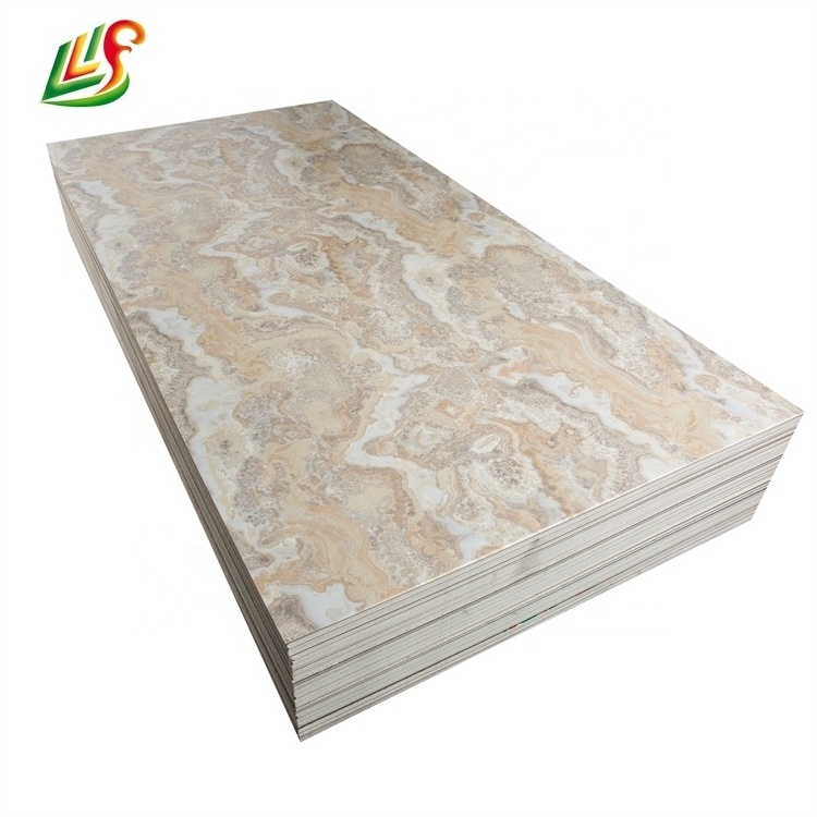 china  factory  price  imitation pvc plaque de marbre  pvc imitation marble for indoor decoration