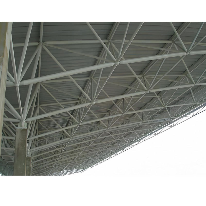 Steel Truss Structure Building Airport Terminal Exterior Facade Metal Roof Construction