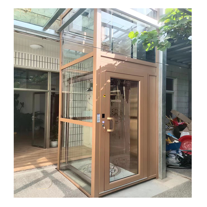 Custom Elevator 400 kg Glass Residential Elevator For 3 Persons