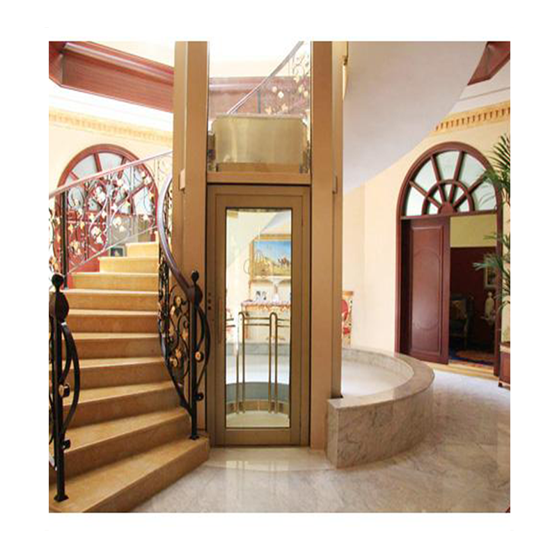 House free standing home lift elevator round circular hydraulic small house elevator