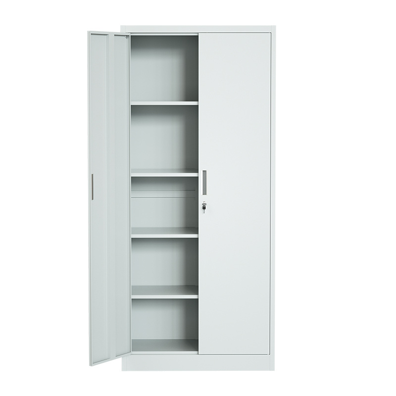 Wholesale Metal Cabinet Storage Office Metal File cabinet steel 2 Doors Metal Cupboard With 4 shelves