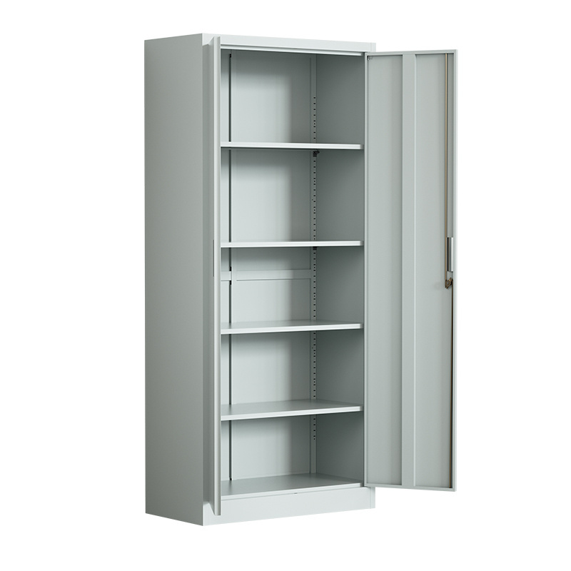 Wholesale Metal Cabinet Storage Office Metal File cabinet steel 2 Doors Metal Cupboard With 4 shelves