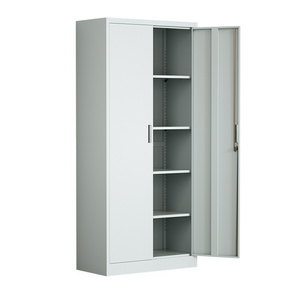 Wholesale Metal Cabinet Storage Office Metal File cabinet steel 2 Doors Metal Cupboard With 4 shelves