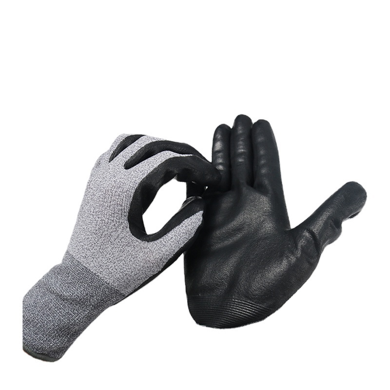 Factory hot sell NBR coated work gloves grip Industrial safety rubber glove construction industrial hand protective