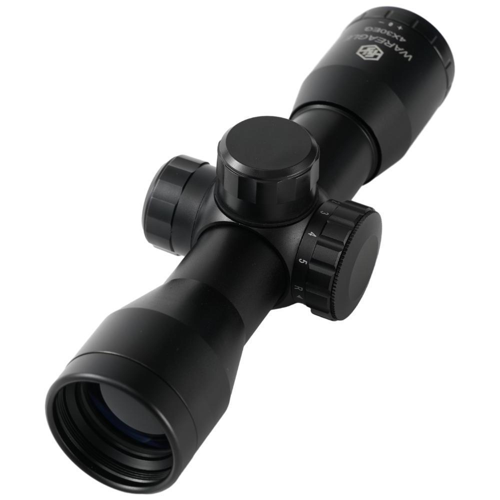 OEM ODM Outdoor Hunting 4x30mm Optic Scope Compact Hunting Scope 4X30 IR FFP Illuminated Scopes