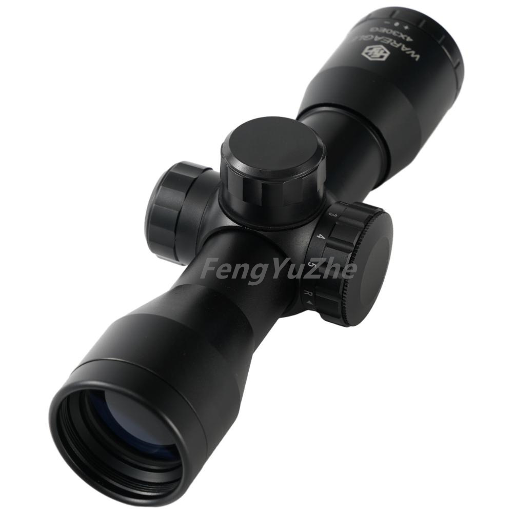 OEM ODM Outdoor Hunting 4x30mm Optic Scope Compact Hunting Scope 4X30 IR FFP Illuminated Scopes