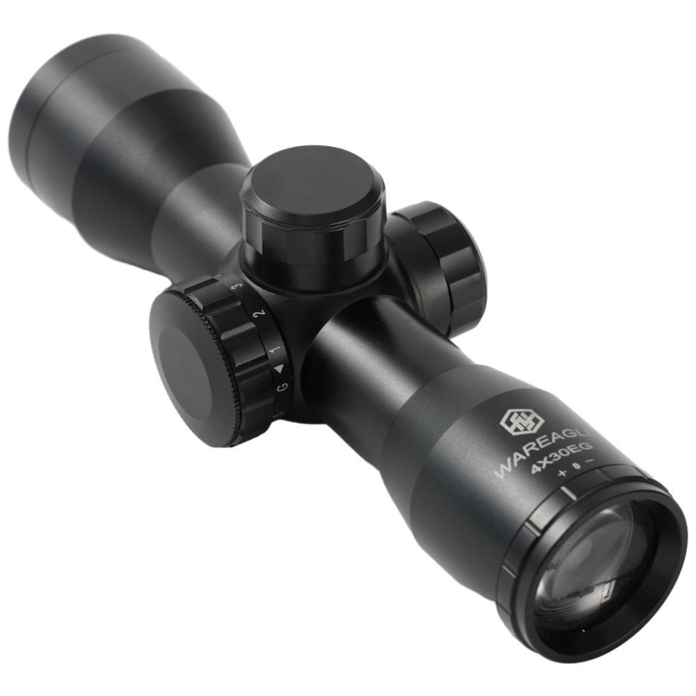 WAREAGLE 4x30mm OEM ODM Hunting Scopes 4X Optical Sight IR Red Green Illuminated Scope Optic Scope