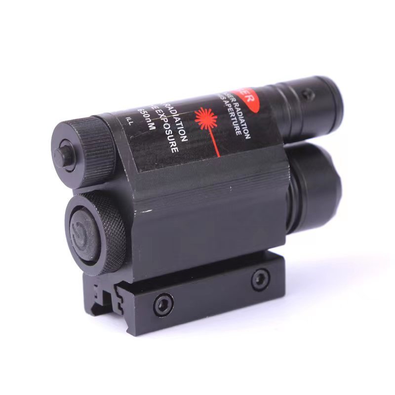 Tactical optical sight T6 Red  Laser LED flashlight integrated sight scope  tactical laser combo flashlight