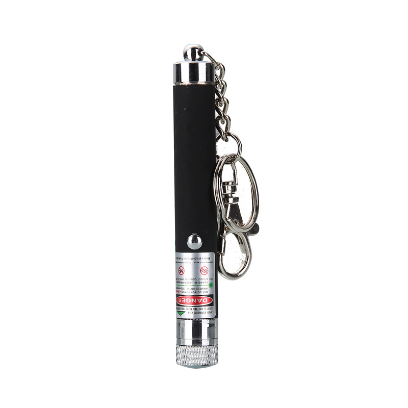 Hot selling portable red  green laser pointer with keychain clip