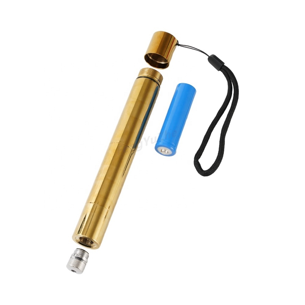 High Quality 450nm Blue Laser Copper Body Multi-Pattern Laser Light Pen Pointer with All Accessories