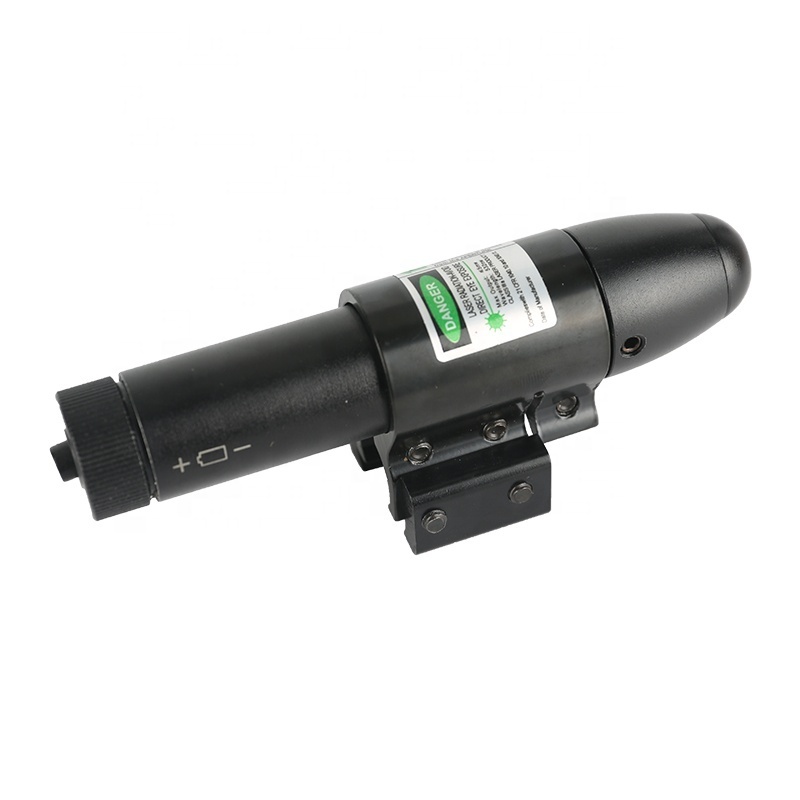 Adjustable Tactical Flashlight JG13G Green laser Scope With Pressure Switch