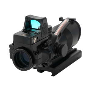 4X32 ACOG Real Fiber Optics Red Green Illuminated Tactical Optical Sight Scope Hunting with RMR Red dot