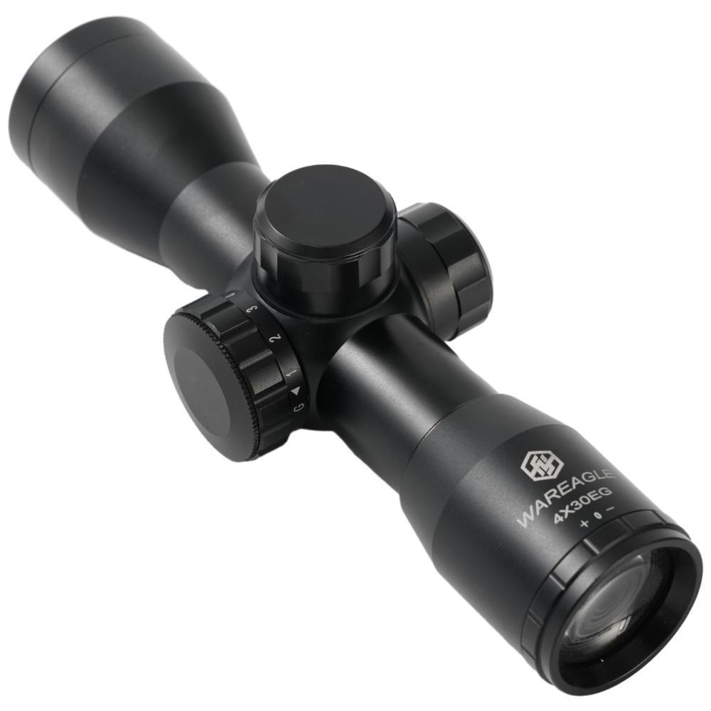 WAREAGLE 4x30mm OEM ODM Hunting Scopes 4X Optical Sight IR Red Green Illuminated Scope Optic Scope